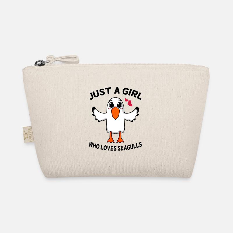 Möwe Spruch Mädchen Nordsee Bio-Täschchen