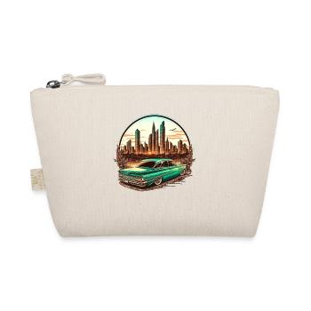 Muscle car drives through the desert USA with Rocknroll - Organic Pouch - nature - Front