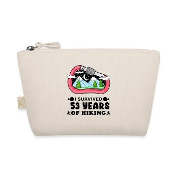Mountain Wanderer 53rd Birthday 53 Years Old Gift - Organic Pouch - nature - Front