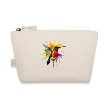 Farbenfroher Kolibri - Bio-Täschchen - Natur - Vorne