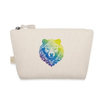 Ours Grizzly Mandala Boho - Trousse biologique - nature - Devant