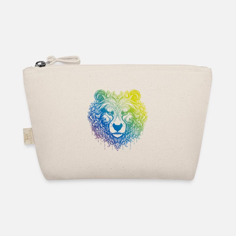 Ours Grizzly Mandala Boho Trousse biologique