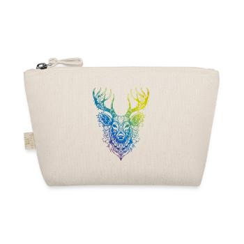 Hirsch Mandala Boho - Bio-Täschchen - Natur - Vorne