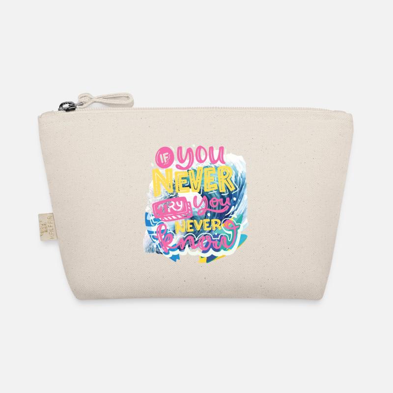 NEVER GIVE UP Organic Pouch