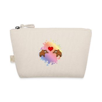 Mammouth Comic Couple Love - Trousse biologique - nature - Devant