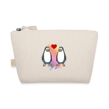 Penguin Comic Couple Love - Trousse biologique - nature - Devant