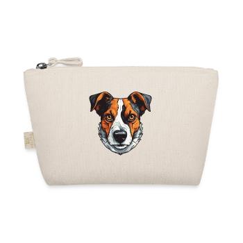Jack Russel Terrier Hund Portrait - Bio-Täschchen - Natur - Vorne