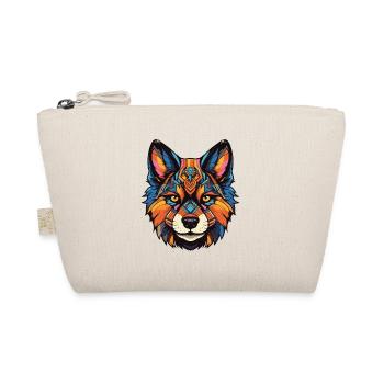 Akita Hund Portrait - Bio-Täschchen - Natur - Vorne