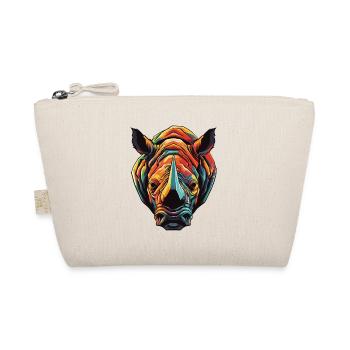 Rhinoceros Portrait - Organic Pouch - nature - Front
