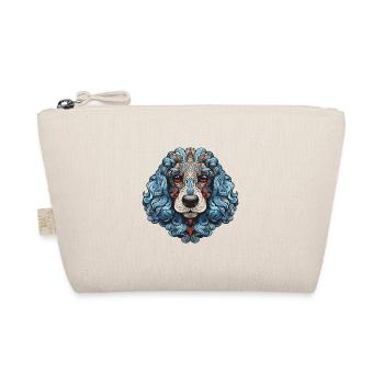 Pudel Hund Portrait - Bio-Täschchen - Natur - Vorne