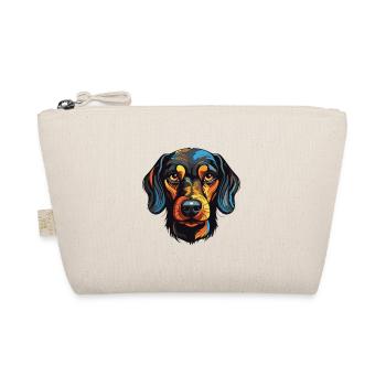 Dachshund Dog Portrait Dachshund - Organic Pouch - nature - Front