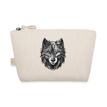 Wolf Portrait Animal - Organic Pouch - nature - Front