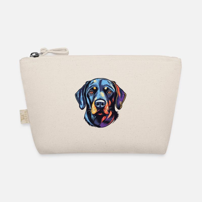 Labrador Hund Kopf - Bio-Täschchen - Natur