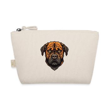 Tête de chien Mastiff - Trousse biologique - nature - Devant