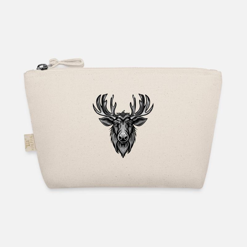 Moose Portrait Organic Pouch