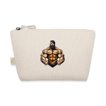 Bodybuilder Muscles Gym Workout - Organic Pouch - nature - Front