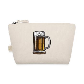 Bier Glas Symbol - Bio-Täschchen - Natur - Vorne
