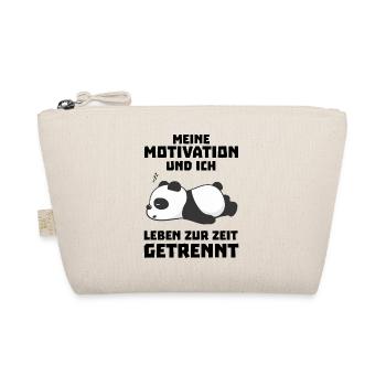 Meine Motivation und ich leben zur Zeit getrennt - Bio-Täschchen - Natur - Vorne