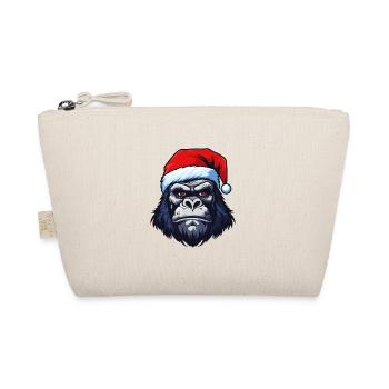 Gorilla Portrait Christmas - Organic Pouch - nature - Front