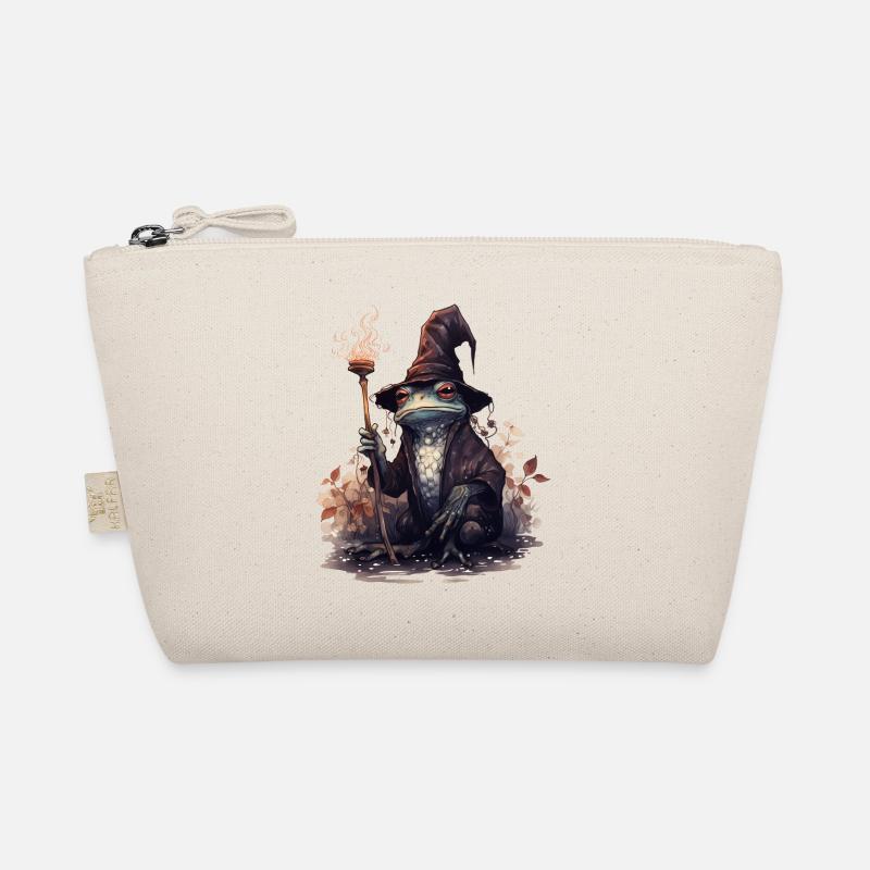 Magic frog with magic hat and magic wand Organic Pouch