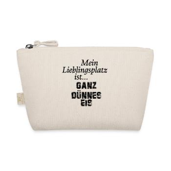 Mein Lieblingsplatz ist ganz dünnes Eis - Bio-Täschchen - Natur - Vorne