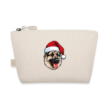 German Shepherd Dog Portrait Christmas - Organic Pouch - nature - Front