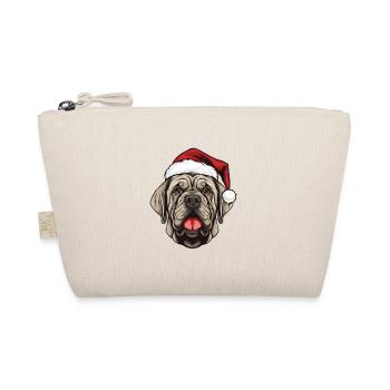Mastiff Chien Portrait Noël - Trousse biologique - nature - Devant