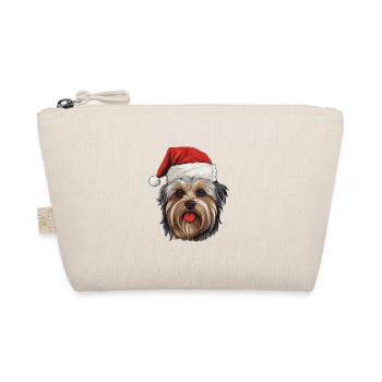 Yorkshire Terrier Hund Weihnachten - Bio-Täschchen - Natur - Vorne