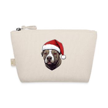 Staffordshire Bull Terrier chien Noël - Trousse biologique - nature - Devant