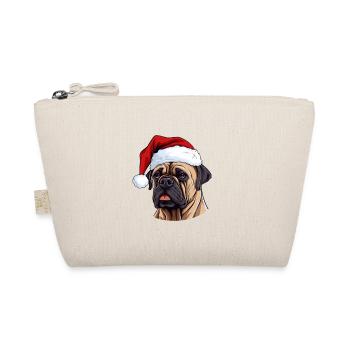 Boerboel Hund Kopf Weihnachten Portät - Bio-Täschchen - Natur - Vorne