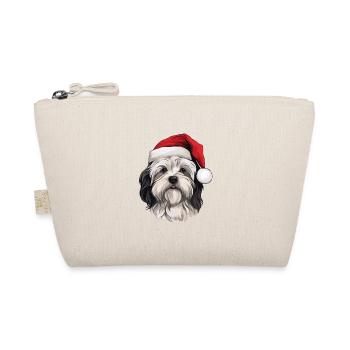 Havanese Hund Kopf Weihnachten Portät - Bio-Täschchen - Natur - Vorne