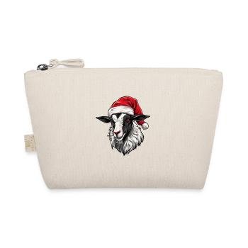 Tête de Chèvre Portrait de Noël - Trousse biologique - nature - Devant