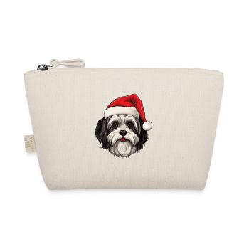 Chien bichon havanais Noël drôle de Noël - Trousse biologique - nature - Devant