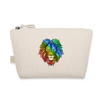 Löwe Kopf Bunt - Bio-Täschchen - Natur - Vorne