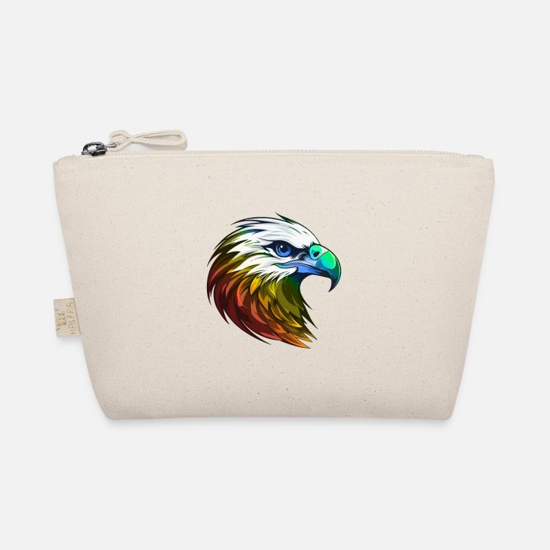 Eagle Head Colorful Organic Pouch