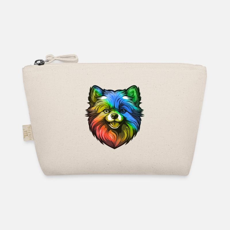 Tête de chien de Poméranie colorée Trousse biologique