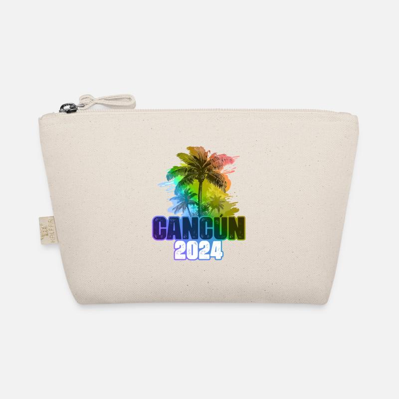 Cancun 2024 Urlaub Palmen Bunt Bio-Täschchen