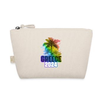 Greece 2024 Holiday Palm Trees Multicolored - Organic Pouch - nature - Front