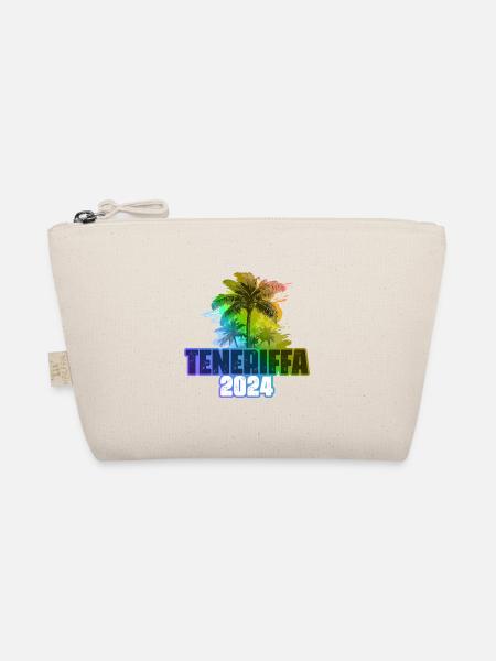 Tenerife 2024 Holiday Palm Trees Colorful - Organic Pouch - nature - Front