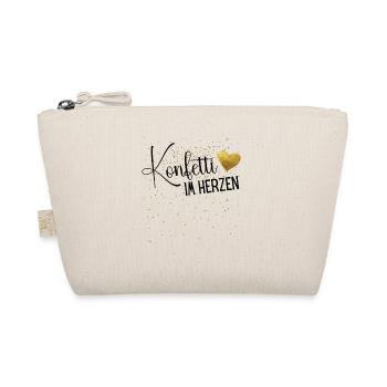 Konfetti im Herzen Fasching Konfetti Kostüm Damen - Bio-Täschchen - Natur - Vorne