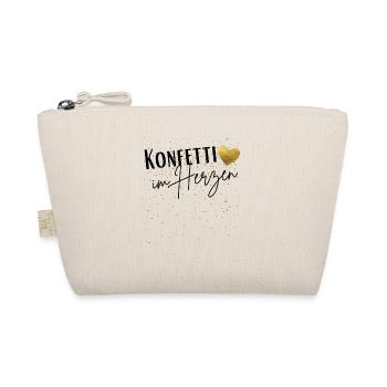Konfetti im Herzen Fasching Konfetti Kostüm Damen - Bio-Täschchen - Natur - Vorne