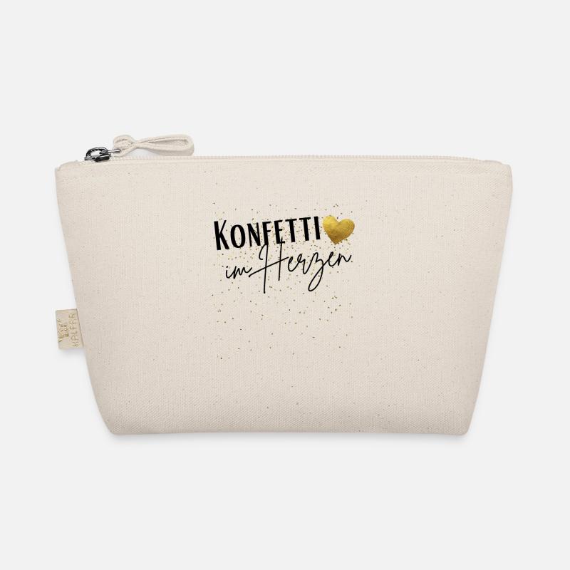Konfetti im Herzen Fasching Konfetti Kostüm Damen - Bio-Täschchen - Natur