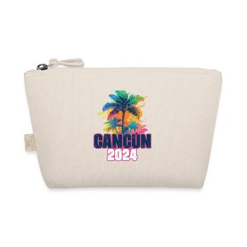 Cancun 2024 Urlaub Palmen Klecks - Bio-Täschchen - Natur - Vorne