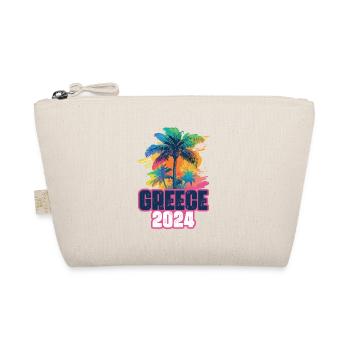 Greece 2024 Holiday Palm Blob - Organic Pouch - nature - Front