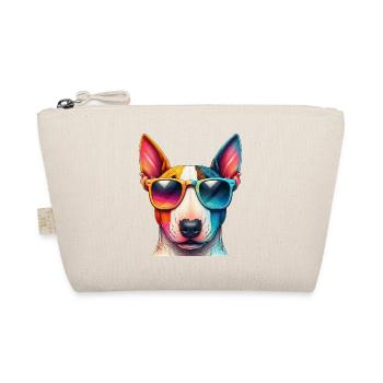 Bull Terrier coloré portant des lunettes de soleil - Trousse biologique - nature - Devant