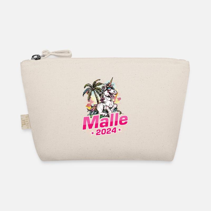 Malle 2024 Einhorn Mallorca - Bio-Täschchen - Natur