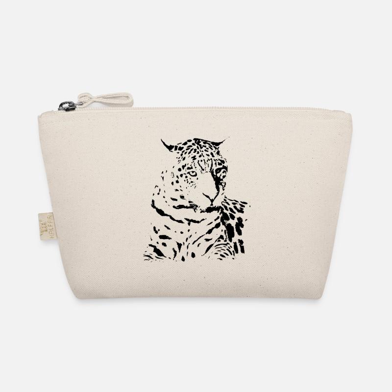leopard schwarz Geschenke Geschenkidee Bio-Täschchen