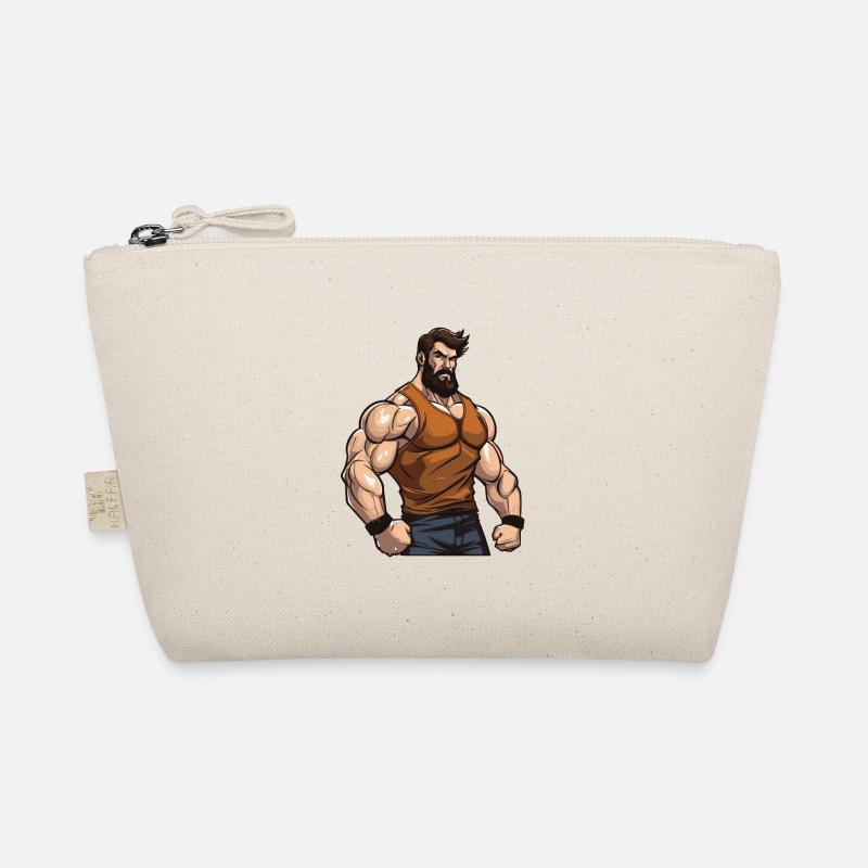 Workout Bodybuilder Muscles Organic Pouch