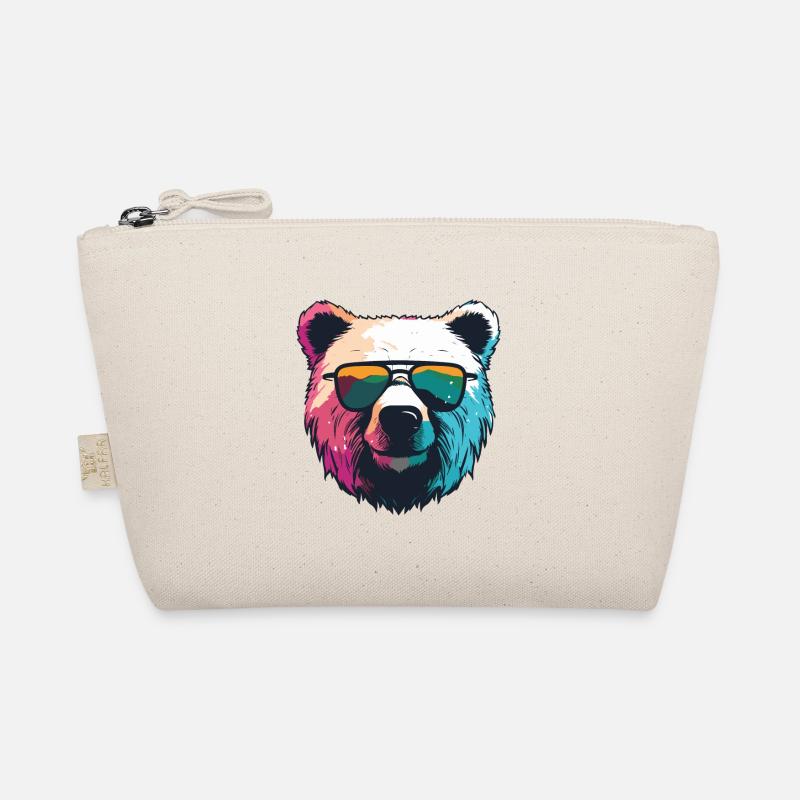 Polar Bear Head Cool Polar Bear Organic Pouch