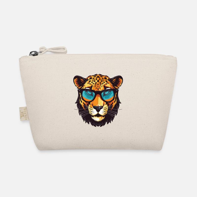 Cheetah Head Portrait Cool Organic Pouch